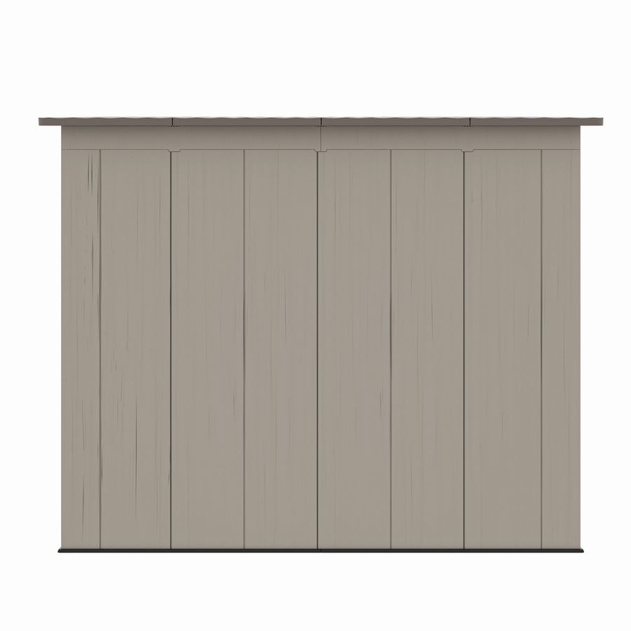 Casuta gradina HDPE 254x254x230 cm Zep HUME A cu podea rafturi cadou