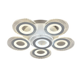 Lustra LED Cercuri 150W, 6 Brate, 550x130 mm, 3 Culori, IR