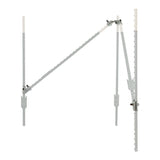 Set colt gard T-post 5 conectori 11 suruburi 13 piulite 10 capace plastic