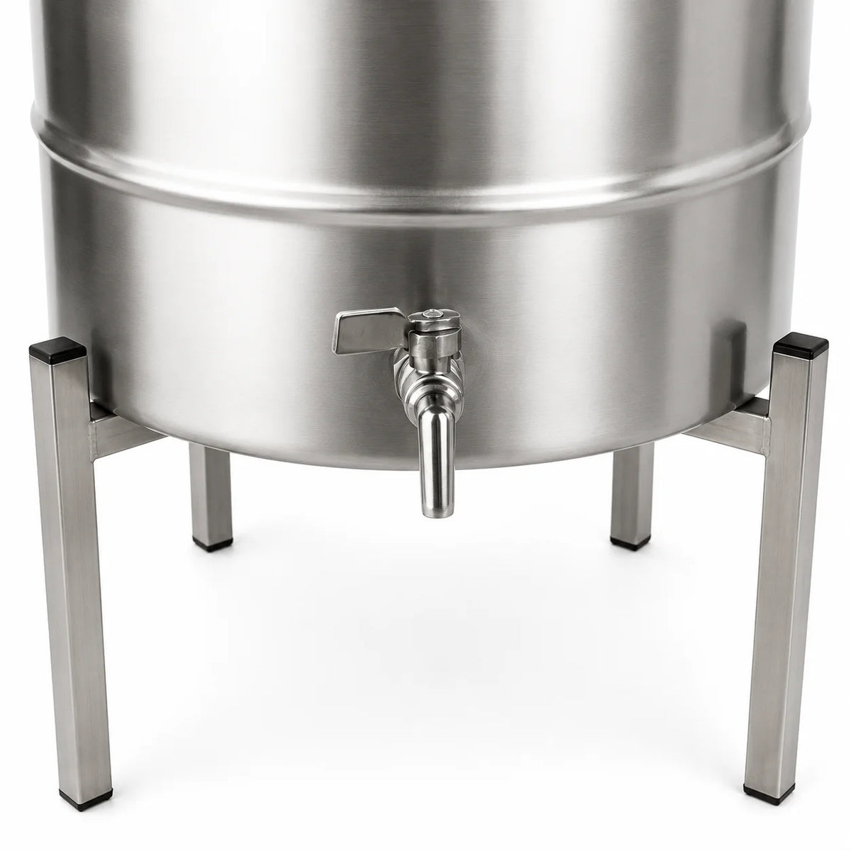 Butoi INOX 180L, AISI 304, capac clamp, robinet INOX