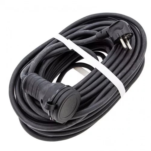 Prelungitor DENZEL 20 m, 3500W, 16A, IP44, cablu cauciucat KG 3x1.5 mm, rezistent la temperaturi extreme