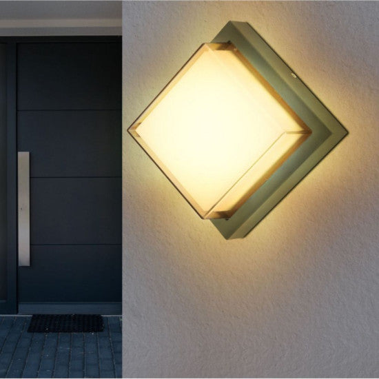 Aplica LED exterior, 12W, 1080 lm, 160x160x100 mm