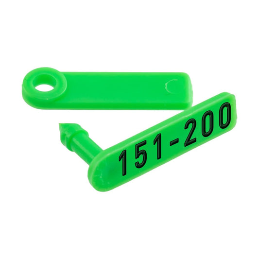 Crotalii pentru miei si iezi Twintag verde 151-200