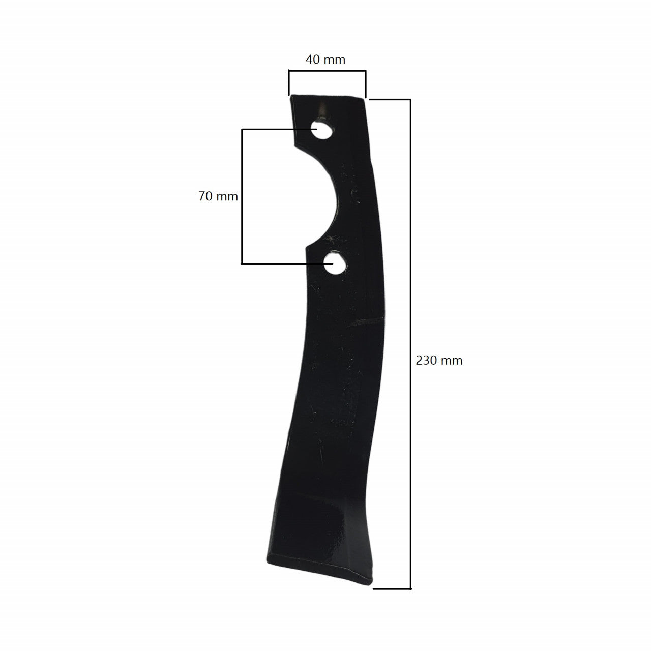 Cutit dreapta pentru ax Ø 23 mm, 230mm x 40mm, Elefant