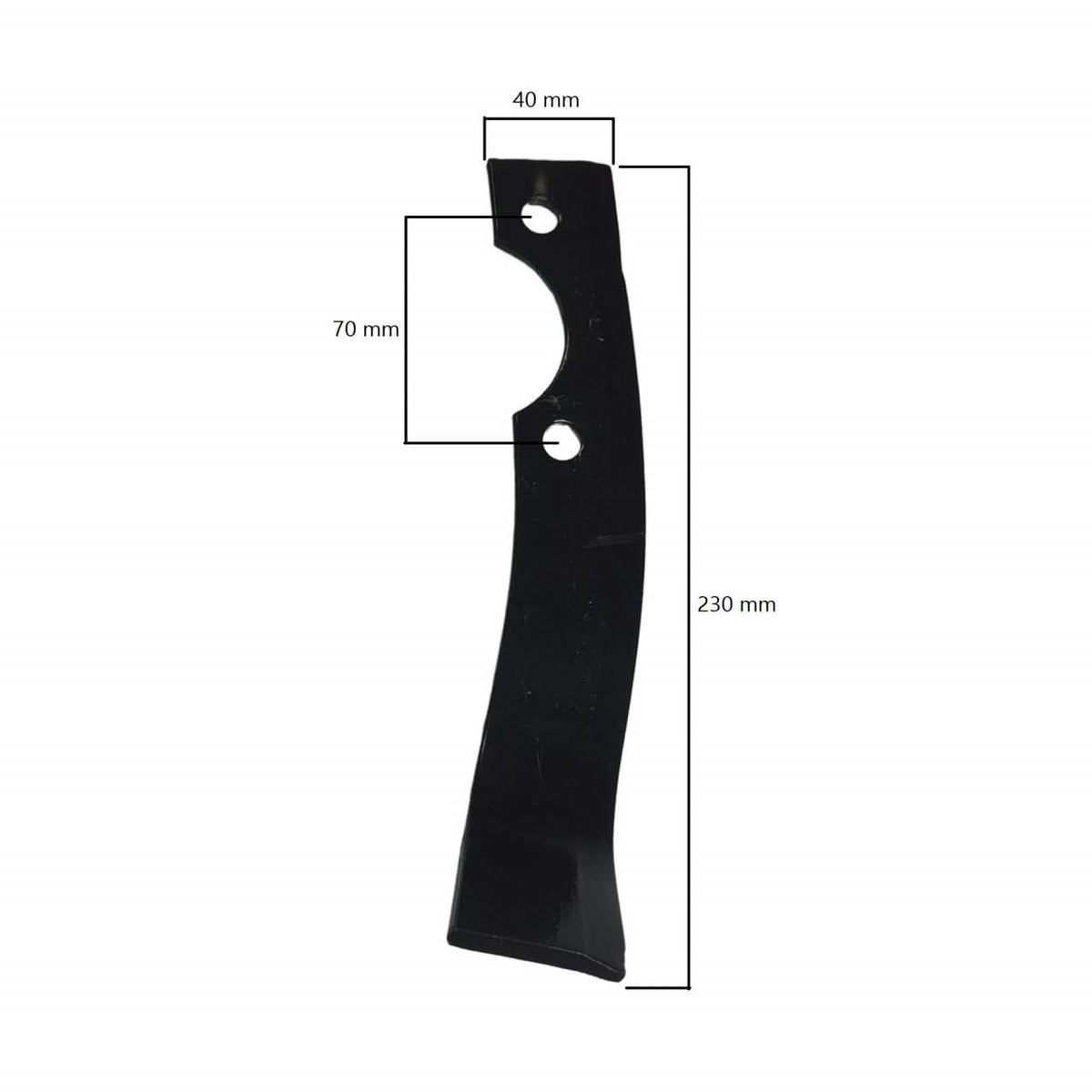 Cutit dreapta pentru ax Ø 23 mm, 230mm x 40mm