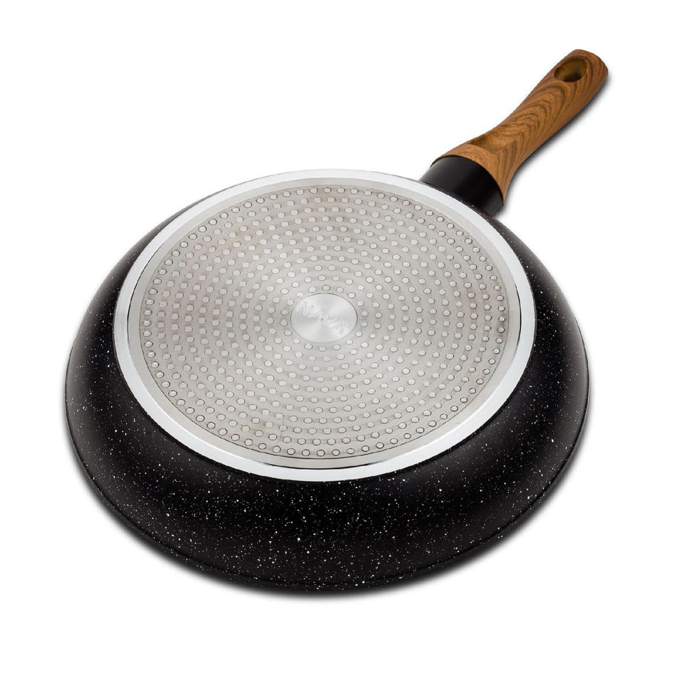 Tigaie Nava 28 cm cu Strat Antiaderent Piatra, Compatibila Inductie