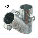 Set colt gard T-post 5 conectori 11 suruburi 13 piulite 10 capace plastic