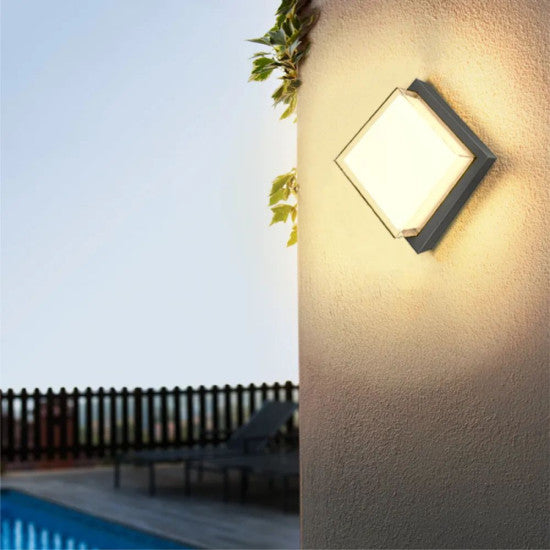 Aplica LED exterior, 12W, 1080 lm, 160x160x100 mm