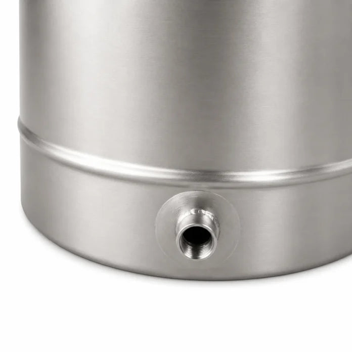 Butoi INOX 180L, AISI 304, capac clamp, robinet INOX