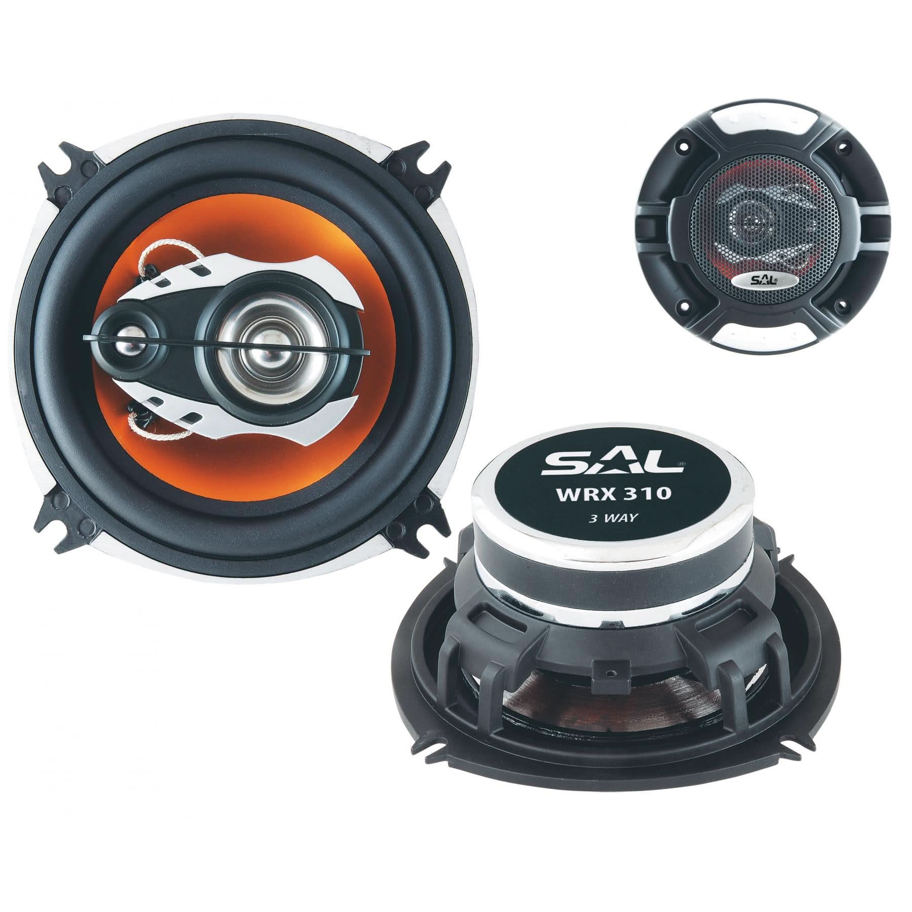 Set difuzoare auto 3 cai WRX 310, 100 mm, 4 Ohmi, 140W, con PEI si tweeter piezo