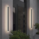Aplica LED liniara perete neagra 25W, 1300 lm, 800x80 mm, 3000K