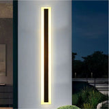 Aplica LED liniara perete neagra 25W, 1300 lm, 800x80 mm, 3000K