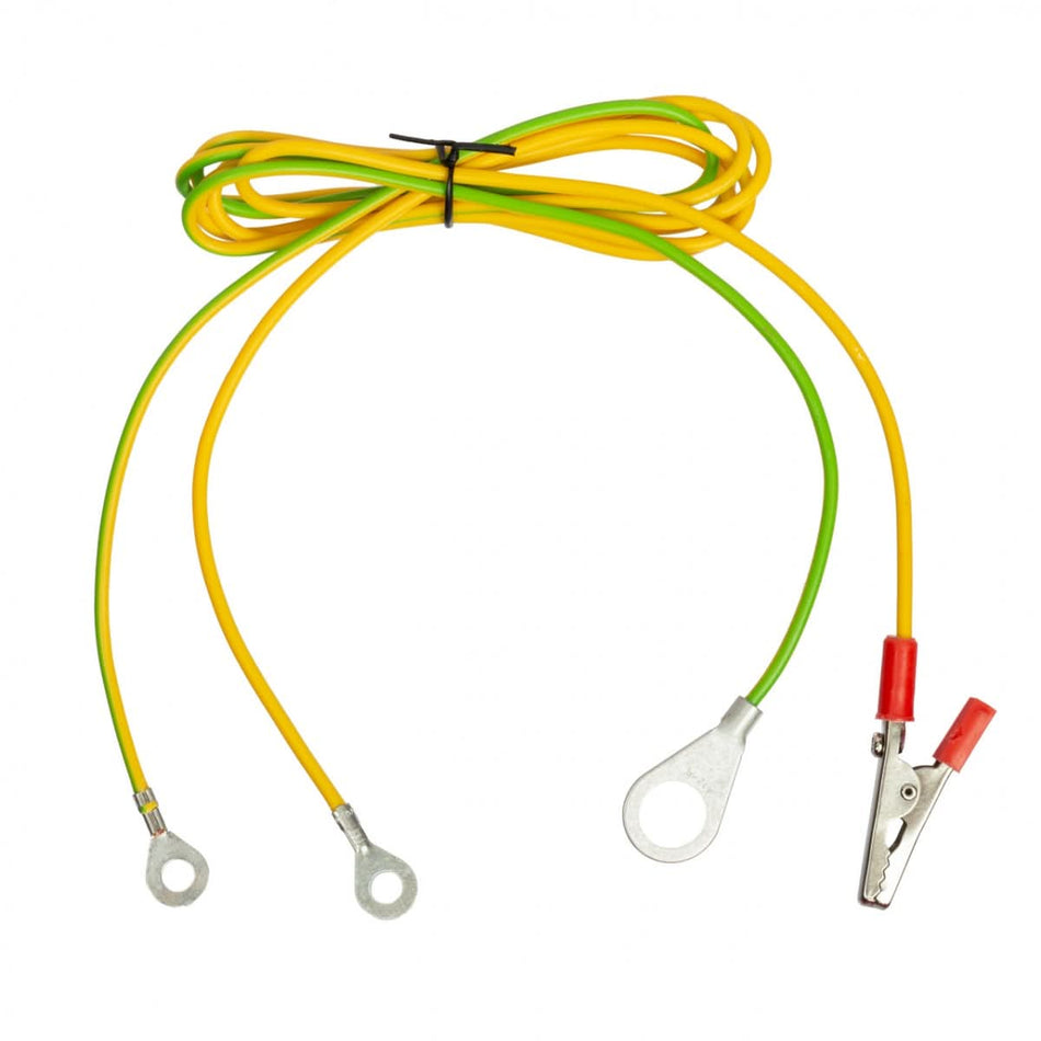Cablu conexiune aparat gard electric gard + impamantare 1m, fir cupru 1,5 mm²