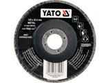 Disc lamelar slefuit 125mm, P80, pentru lemn, metal si materiale plastice Yato YT-83294 - imagine produs 1