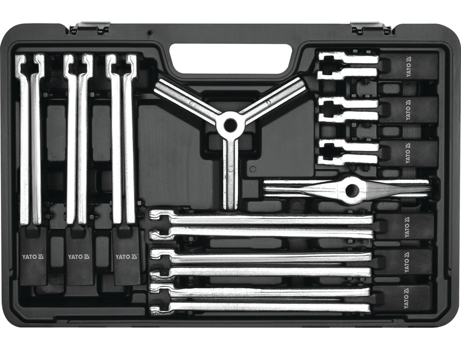 Set extractor rulmenti 12 piese, profesional, brațe reglabile pentru demontare interna si externa