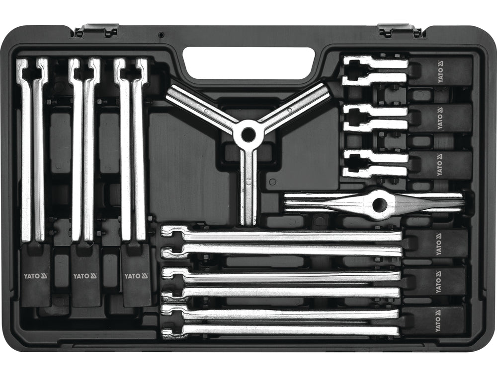 Set extractor rulmenti 12 piese, profesional, brațe reglabile pentru demontare interna si externa