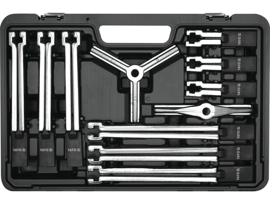 Set extractor rulmenti 12 piese, profesional, brațe reglabile pentru demontare interna si externa