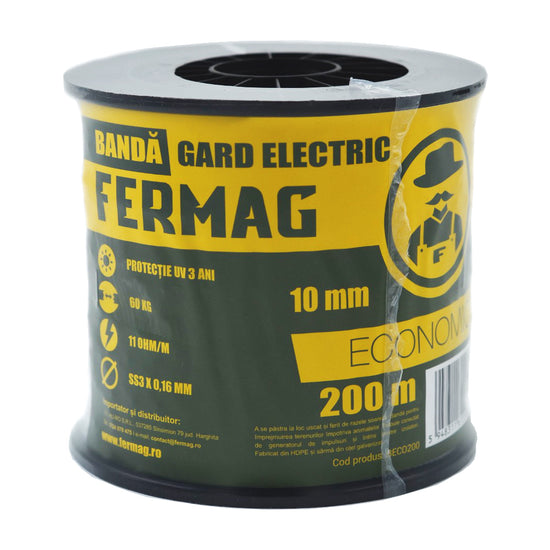 Banda gard electric 200m 10mm, 11Ω/m