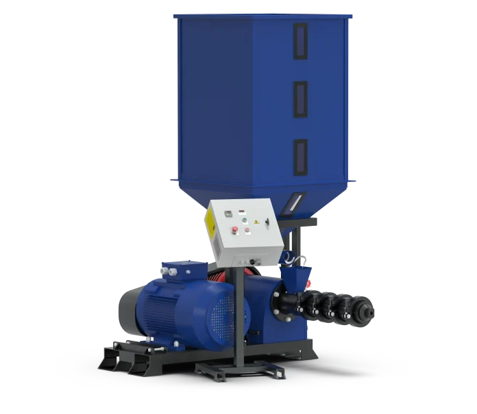 Buncar pentru extruder EGK-500 – Capacitate mare si alimentare continua