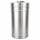Butoi INOX 200L, AISI 304, capac clamp, robinet INOX