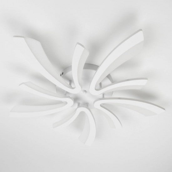 Lustra LED 70W, 10 Brate, Telecomanda IR, 3 Culori, 700 mm