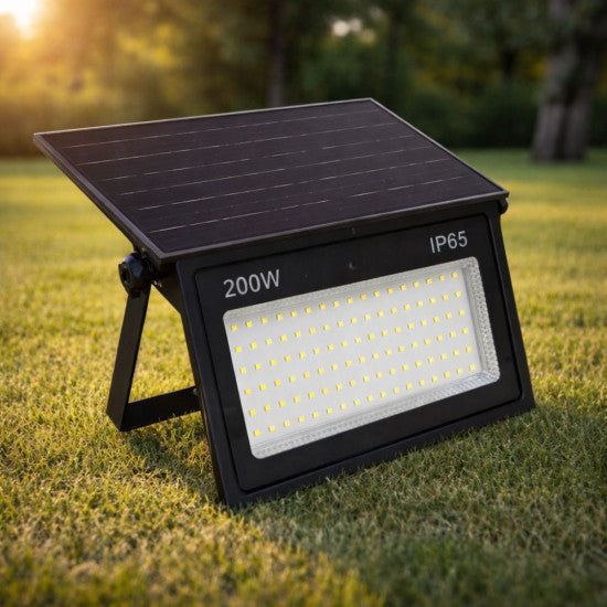 Proiector solar 200W, 1900 lm, 320x210x52 mm