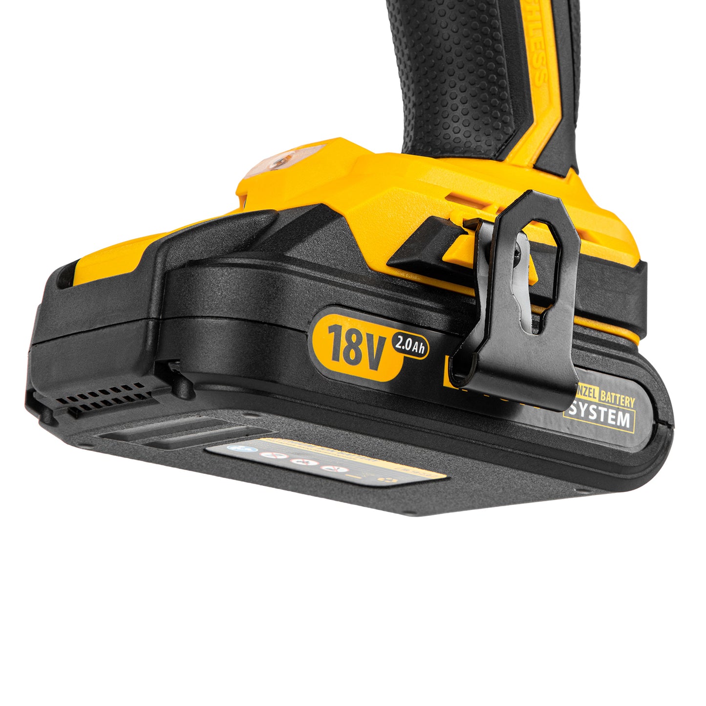 Masina de gaurit cu acumulator fara perie BLDL-IB-18-02, Li-Ion 18 V, 1,5 Ah, 2 viteze, Denzel