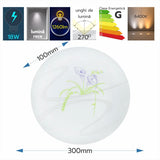 Plafoniera LED Flower, 18W, Ø300x100mm, 6500K, lumina rece