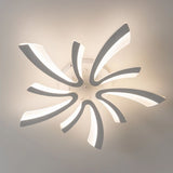 Lustra LED 70W, 10 Brate, Telecomanda IR, 3 Culori, 700 mm