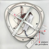 Plafoniera LED Halimede 105W, 6800lm, Ø400x400x60mm