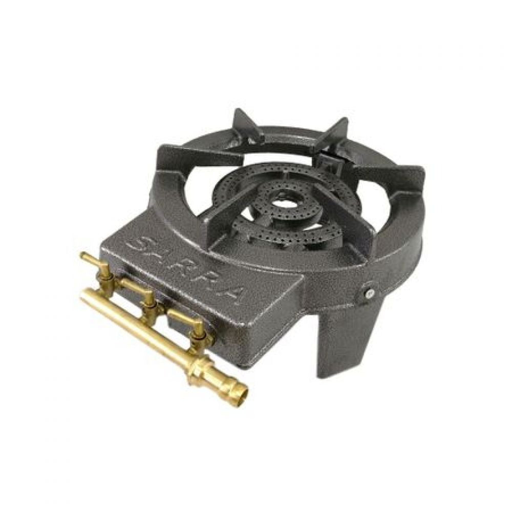 Pirostrie fonta ZEP 2 arzatoare, 3 robineti, 7kW, 32cm, GPL