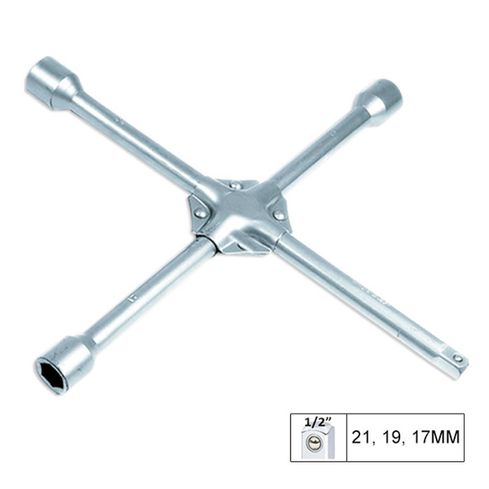 Cheie in cruce 1/2 inch JBM, otel rezistent, pentru roti auto