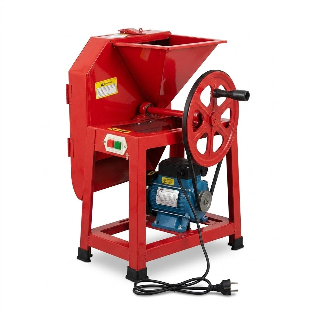 Razatoare Electrica pentru Legume si Fructe Brillo, 2200W, 300 kg/h, 2800 RPM, cu Manivela
