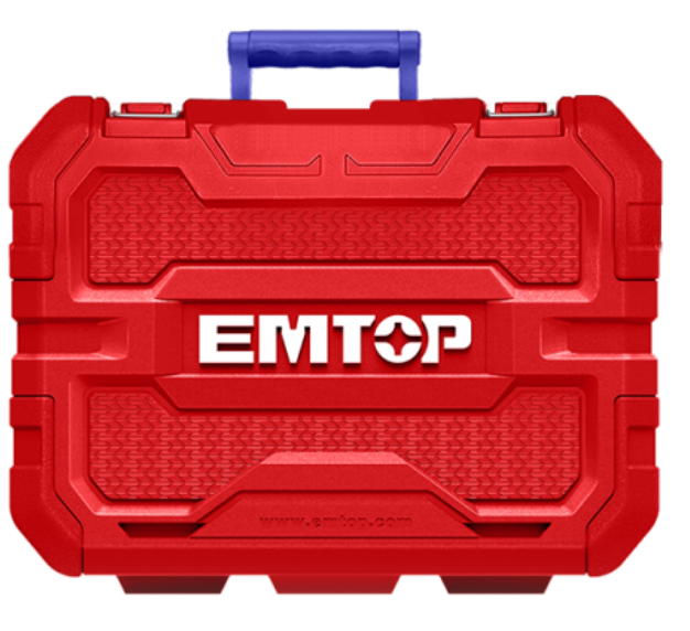 Set 2 Bucăți Bormașină de Însurubat și Impact cu 2 Acumulatori de 2.0AH – ECKL20072, EMTOP