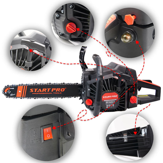 Drujba benzina StartPro SCS-5020L/1, 52cc, 4.8 CP, 40 cm