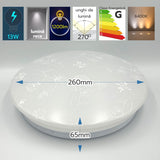 Plafoniera LED Flower, 13W, Ø260x65mm, 6500K, lumina rece