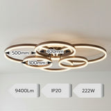Lustra LED Dione 95W, 5100lm, 3000K/4000K/6500K, telecomanda