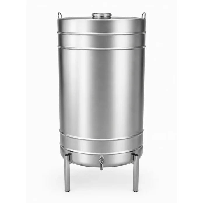 Butoi INOX 250L, AISI 304, capac clamp, Ø602x1000 mm