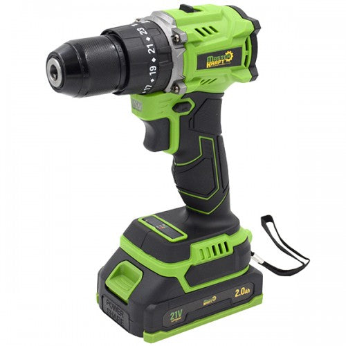 Masina de gaurit si insurubat cu acumulator Master Kraft MK-21BL, 21V, Brushless, cu percutie, 50Nm, kit complet