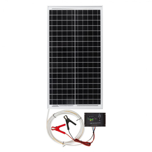 Panou solar monocristalin 30W cu regulator incarcare pentru acumulatori 12V