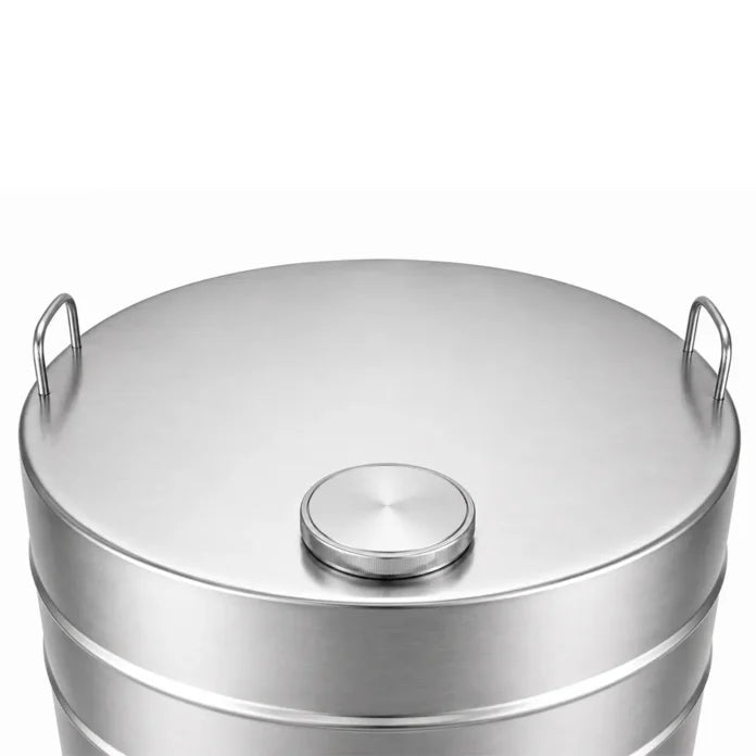 Butoi INOX 250L, AISI 304, capac clamp, Ø602x1000 mm