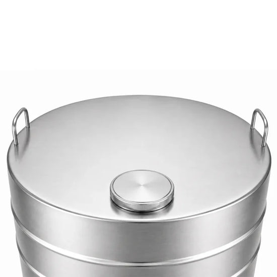 Butoi INOX 250L, AISI 304, capac clamp, Ø602x1000 mm
