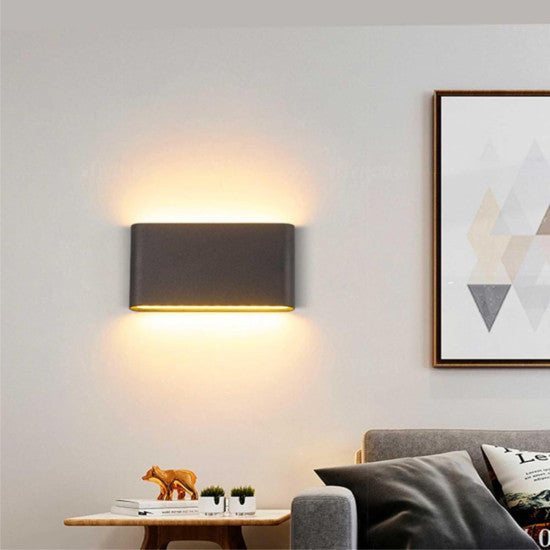 Aplica LED extra-plata, 12W, 1080 lm, 170x90x30 mm