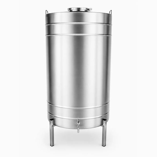 Butoi INOX 300L, AISI 304, capac clamp, Ø620x1000 mm