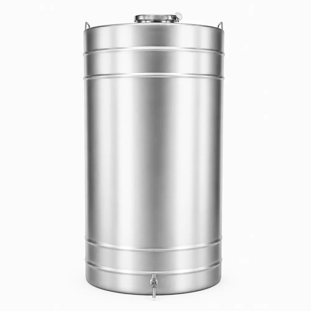 Butoi INOX 300L, AISI 304, capac clamp, Ø620x1000 mm
