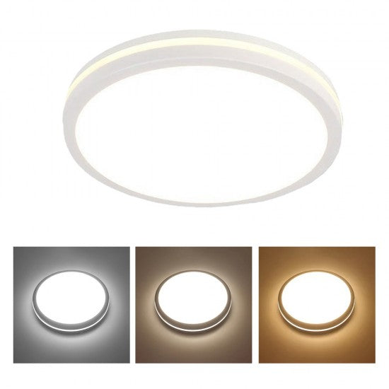 Plafoniera LED IP65 40W, 3600lm, 300x55mm, Alb