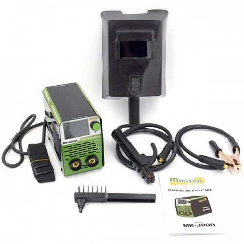 Invertor de sudura Master Kraft MK-300A, 300A, tehnologie IGBT, afisaj digital, kit complet