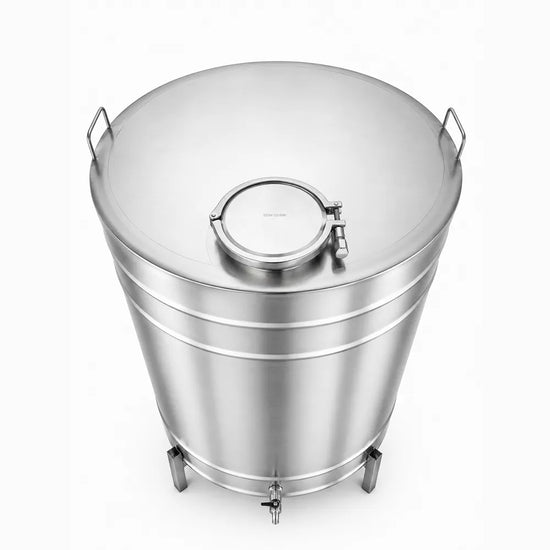 Butoi INOX 300L, AISI 304, capac clamp, Ø620x1000 mm
