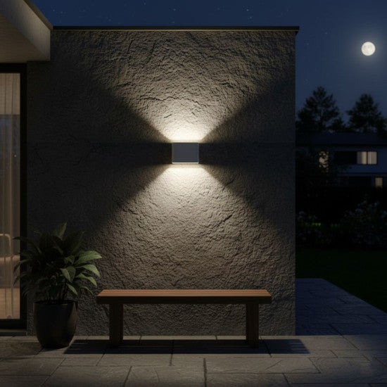 Aplica LED extra-plata, 6W, 540 lm, 115x90x30 mm