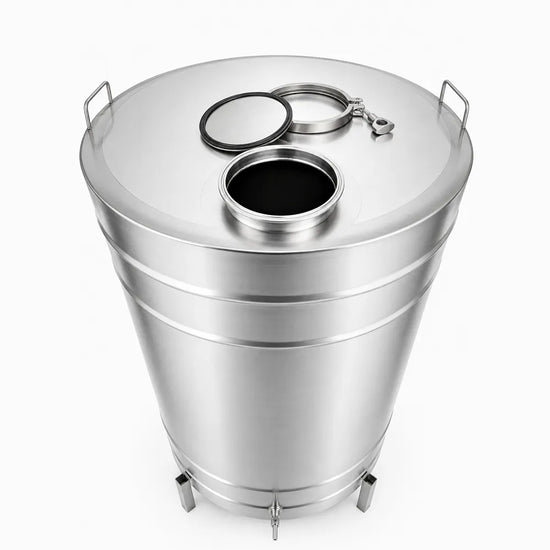 Butoi INOX 300L, AISI 304, capac clamp, Ø620x1000 mm